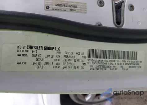 2011 Jeep Compass Limited из США, поврежденный, VIN 1J4NT5FB5BD230870